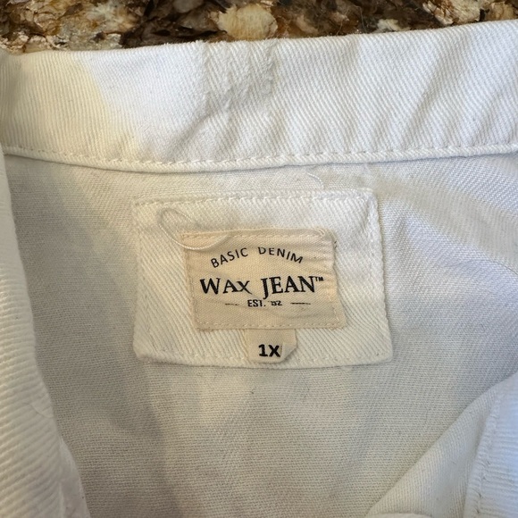 New w tags white denim jacket size 1X - Picture 6 of 8